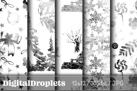 Christmas Time Vol. 4: Gothic & Grungy Holiday Papers