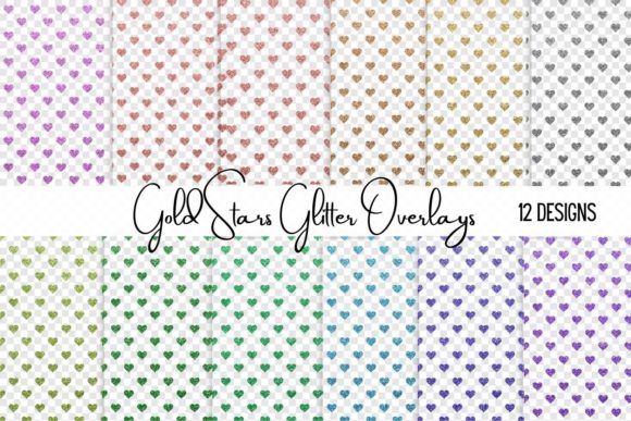 Colorful Glitter Stars Overlays: Adding Sparkle to Your Projects