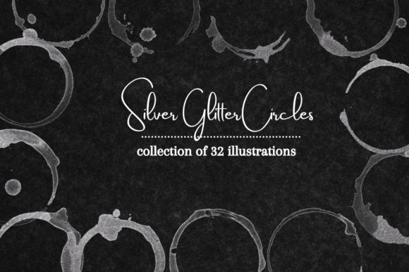 Elevate Your Designs with the Silver Stains Clipart Collection