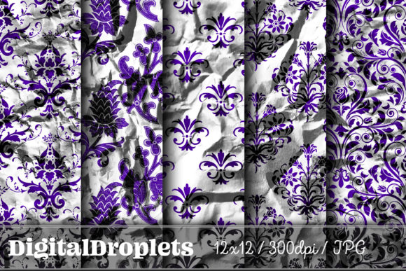 Elevate Your Vintage Projects with Paper Damask Vol. 6