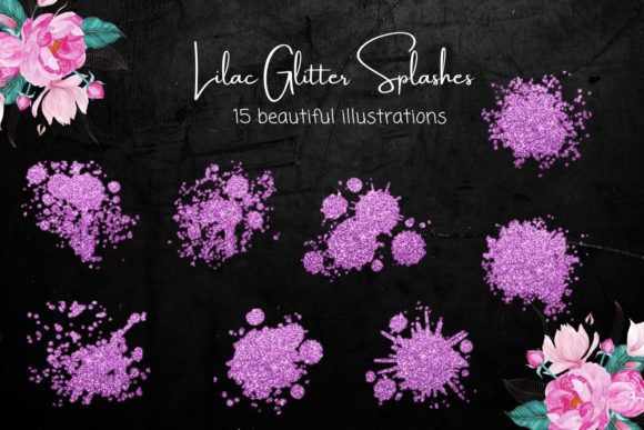 Elevate Your Visuals with the Lilac Glitter Splashes Collection