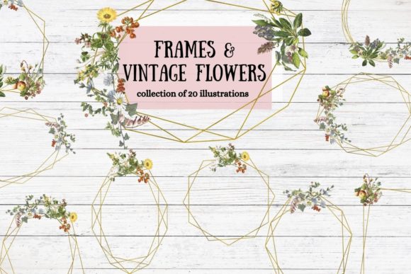 Gold Frames with Vintage Flowers: A Designer's Guide to Timeless Elegance