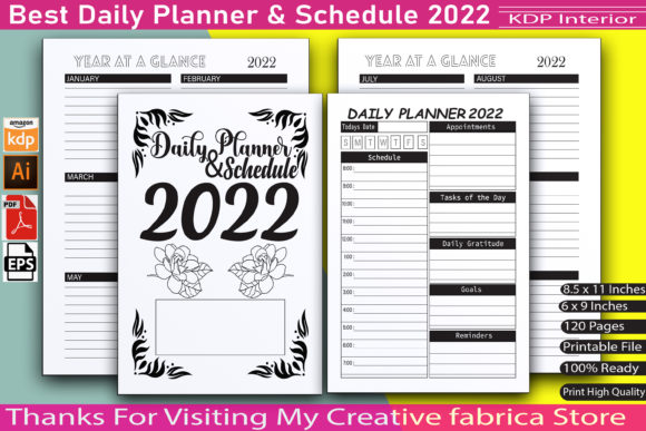 Master Your Year with Daily Schedule 2022 | KDP Interior