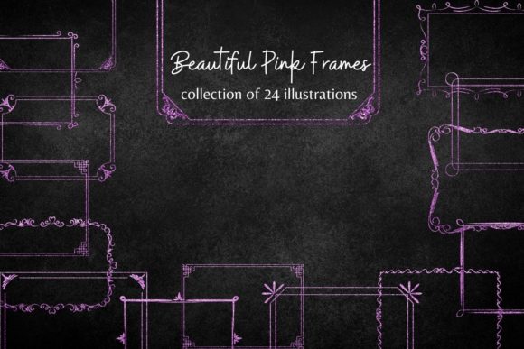 Pink Glitter Frames: Adding Sparkle to Your Projects
