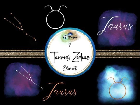Taurus Zodiac Elements Clipart: Your Astrological Design Toolkit